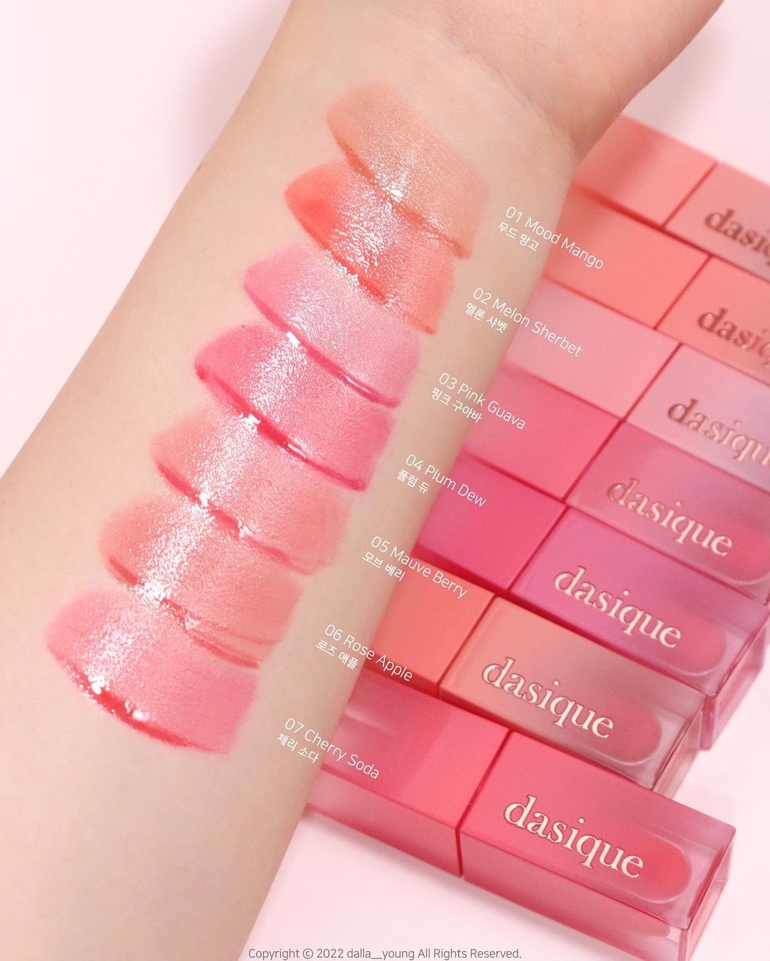 韓國 dasique Juicy Dewy Tint 果汁水光唇釉 - 7色選擇 韓國 dasique Juicy Dewy Tint 果汁水光唇釉 - 7色選擇