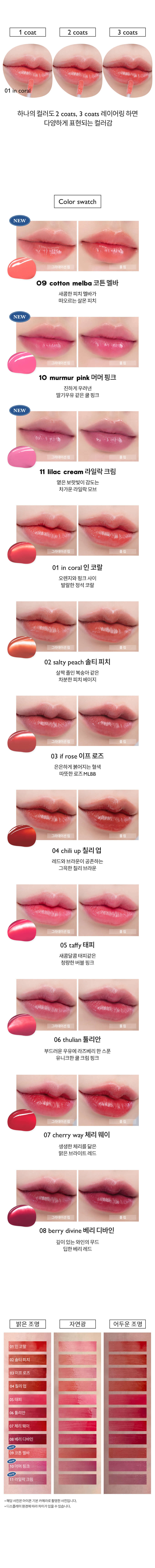 韓國 Romand Dewyful Water Tint 露水光唇釉 #Milk Grocery 系列 #09-11 - 3色選擇