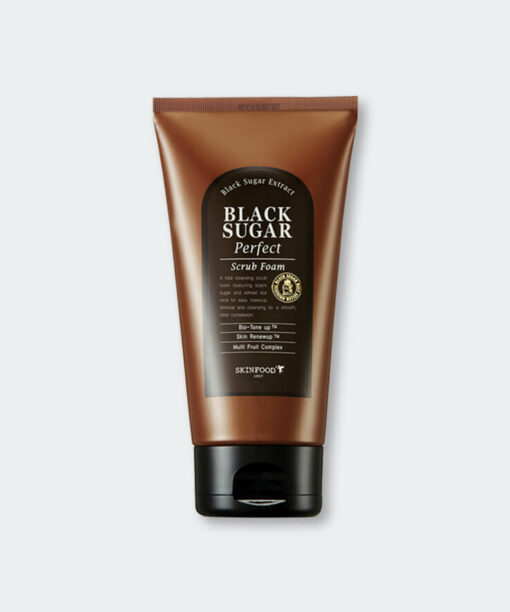 韓國 SkinFood Black Sugar Perfect Scrub Foam 黑糖光采磨砂潔面乳 - 180ml