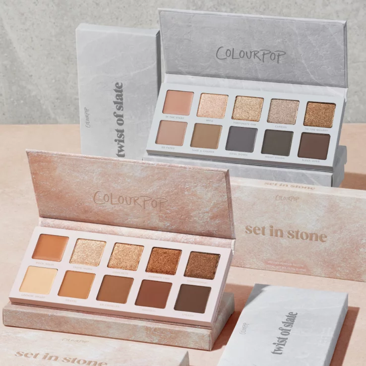 ColourPop Set In Stone Palette 10色暖裸色系眼影盤