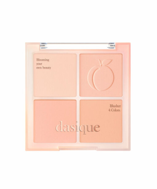 韓國 dasique Blending Mood Cheek #03 Peach Blending 4色全啞光胭脂盤