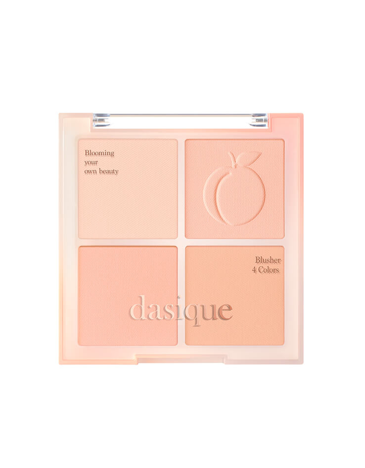 韓國 dasique Blending Mood Cheek #03 Peach Blending 4色全啞光胭脂盤