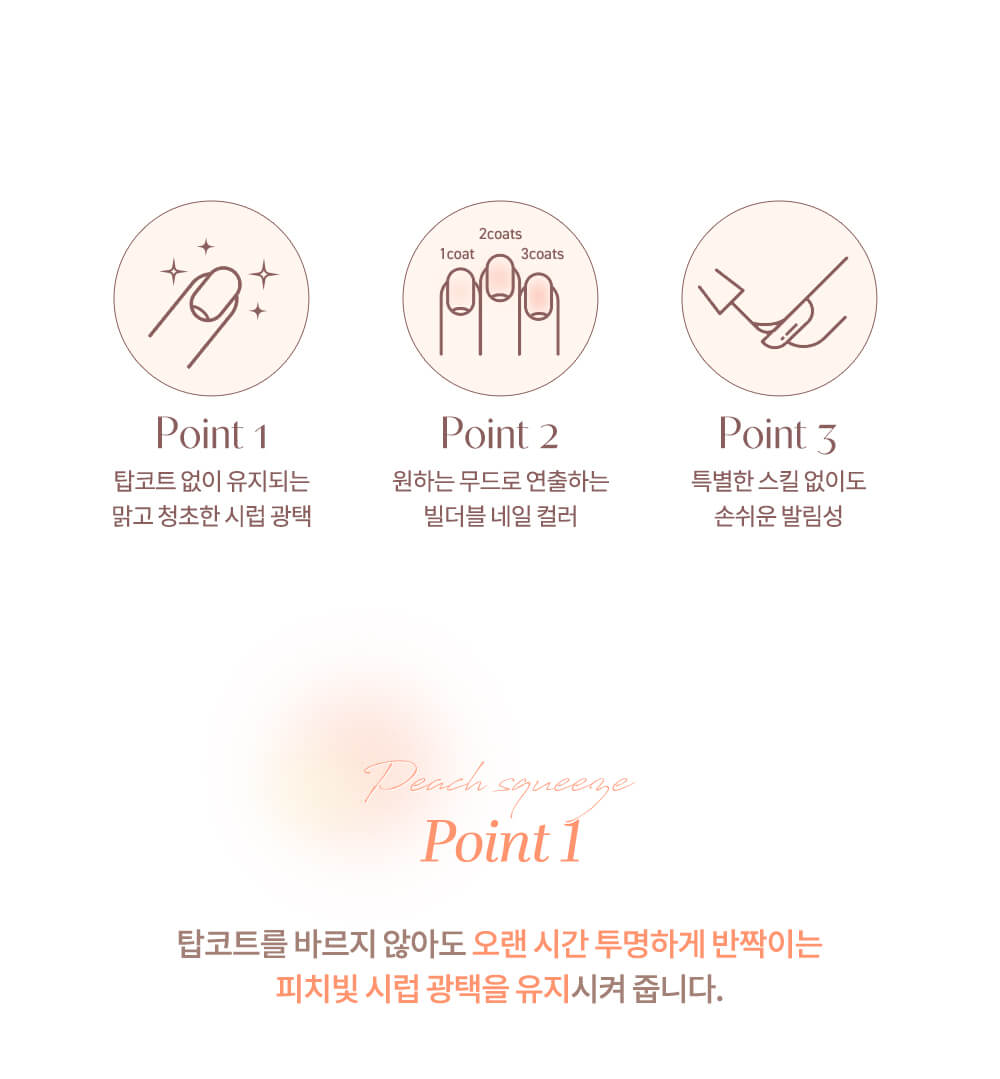 韓國 dasique Syrup Nail Color 蜜桃糖漿指甲油 - 5色選擇