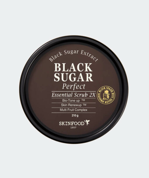 韓國 SkinFood Black Sugar Perfect Essential Scrub 2X 皇牌黑糖5合1光采精華磨砂面膜