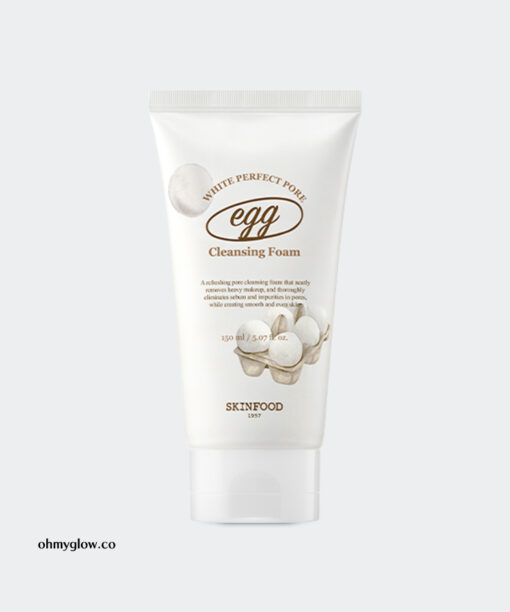 韓國 SkinFood Egg White Perfect Pore Cleansing Foam 白滑雞蛋毛孔緊緻潔面乳 - 150ml
