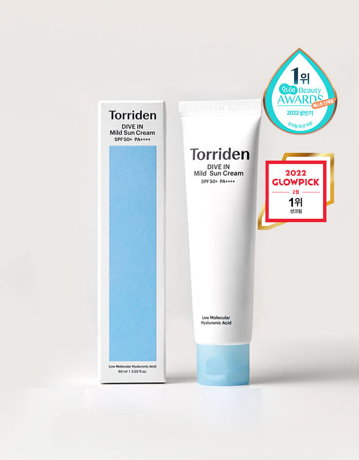 韓國Torriden DIVE IN Mild Sun Cream 低分子透明質酸清透純物理防曬霜 SPF 50+ PA++++