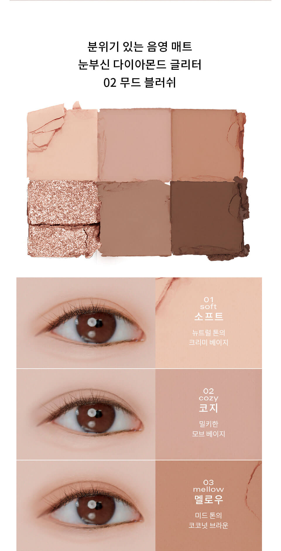韓國 BBIA Ready To Wear Eye Palette 6色裸色系眼影盤 - 2色選擇