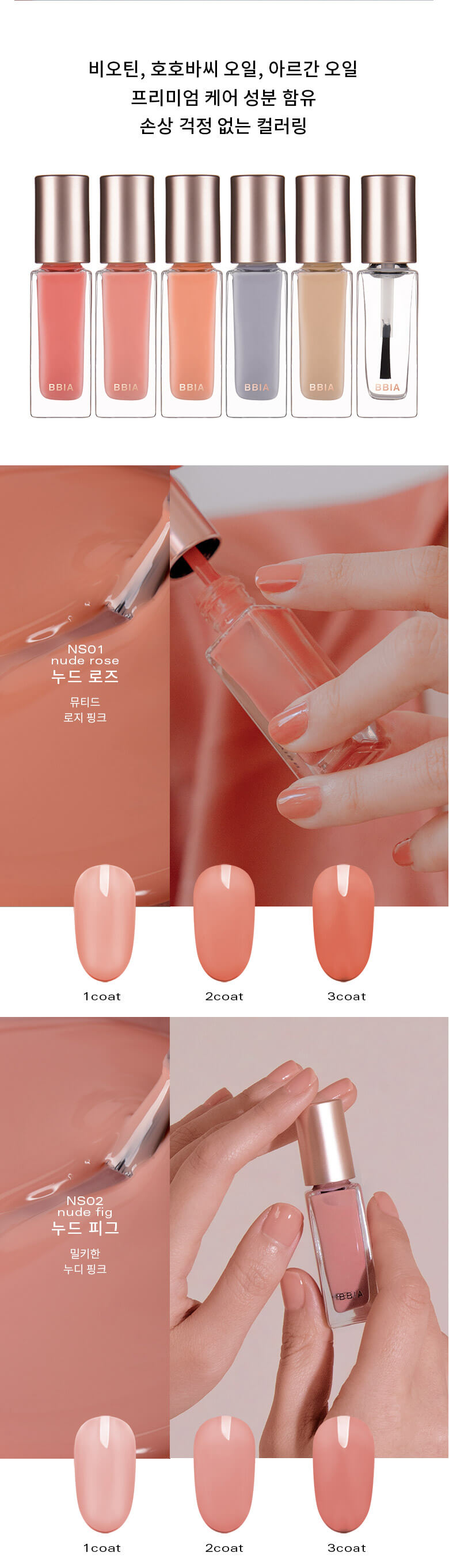 韓國 BBIA Ready To Wear Nail Color 輕裸果凍指甲油 #Nude Blush系列 - 6色選擇