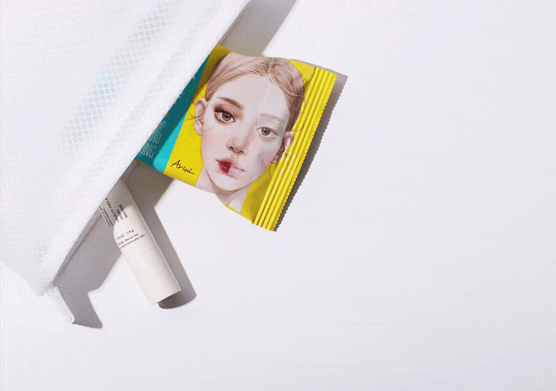 韓國皇牌得奬Ariul Stress Relieving Purefull Lip And Eye Remover Pad 極淨舒壓眼唇卸妝棉濕紙巾(30Pads)