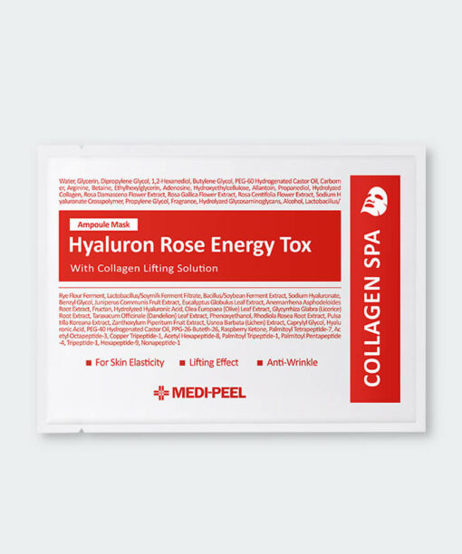 韓國Medi Peel Hyaluron Rose Energy Tox Ampoule Mask 玫瑰透明質酸．膠原蛋白活力緊緻提升安瓶面膜