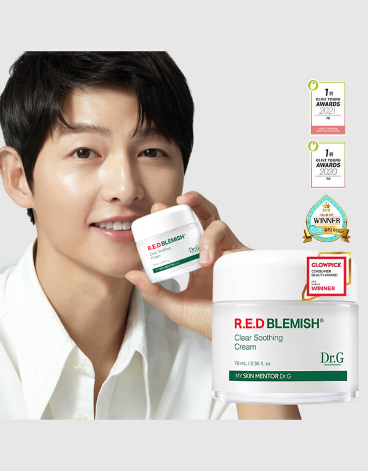 韓國 Dr. G RED Blemish Clear Soothing Cream 舒潤積雪草去紅抗痘保濕修護面霜