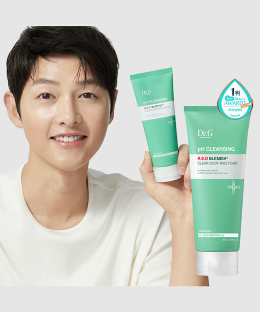 韓國 Dr. G RED Blemish Clear Soothing Foam 舒潤去紅保濕弱酸潔面乳