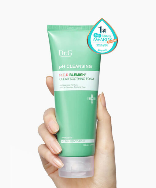 韓國 Dr. G RED Blemish Clear Soothing Foam 舒潤去紅保濕弱酸潔面乳