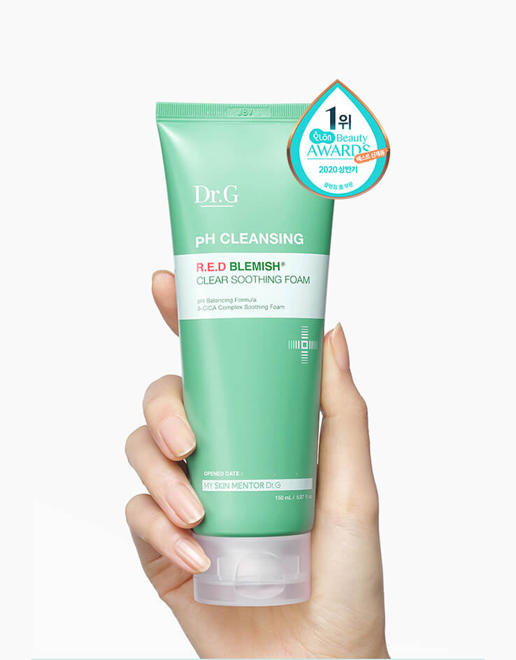 韓國 Dr. G RED Blemish Clear Soothing Foam 舒潤去紅保濕弱酸潔面乳