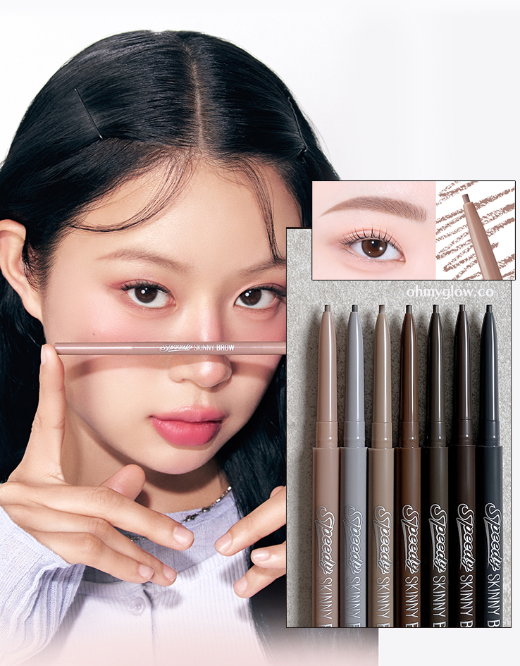 ＼新色／韓國Peripera Speedy Skinny Brow 1.5mm 精細雙頭眉筆 #01-10 - 10色選擇