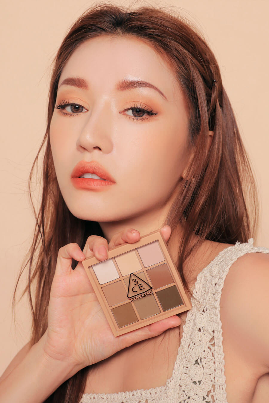 韓國 3CE Multi Eye Color Palette 9色全啞光眼影盤 #Smoother