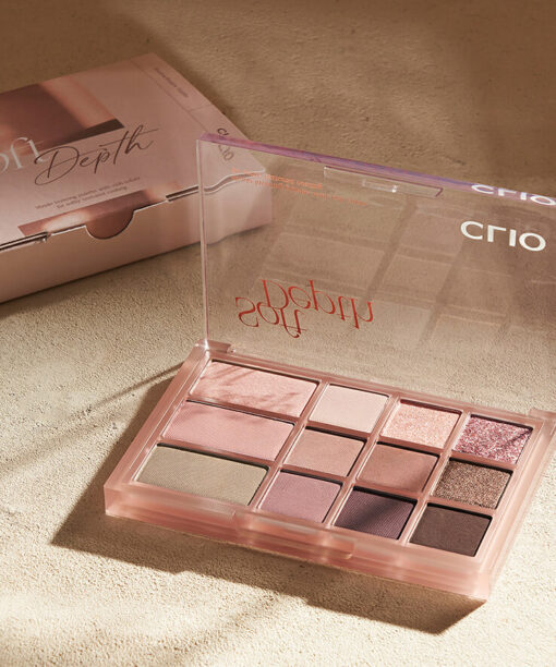 韓國 CLIO Shade & Shadow Palette 12色妝容綜合盤眼影盤 Misco 聯名款 - 02 Soft Depth