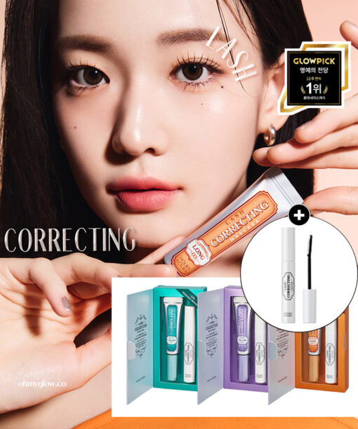 最新版【1＋1優惠套裝送睫毛卸妝液】韓國 Holika Holika Lash Correcting Mascara 睫毛矯正睫毛膏+送Lash Remover 限量Set - 3款選擇