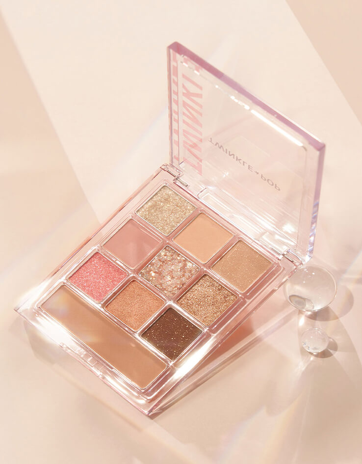 韓國 Twinkle Pop Pearl Gradation All Over Palette 多功能眼影妝容盤 - 01 For, Coral Season