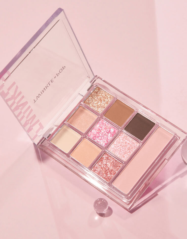 韓國 Twinkle Pop Pearl Gradation All Over Palette 多功能眼影妝容盤 - 02 For, Pink Season