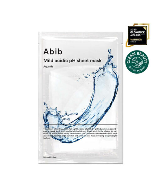 韓國 Abib Mild Acidic PH Sheet Mask Aqua Fit 弱酸性💧水解膠原補水保濕面膜 一盒10片