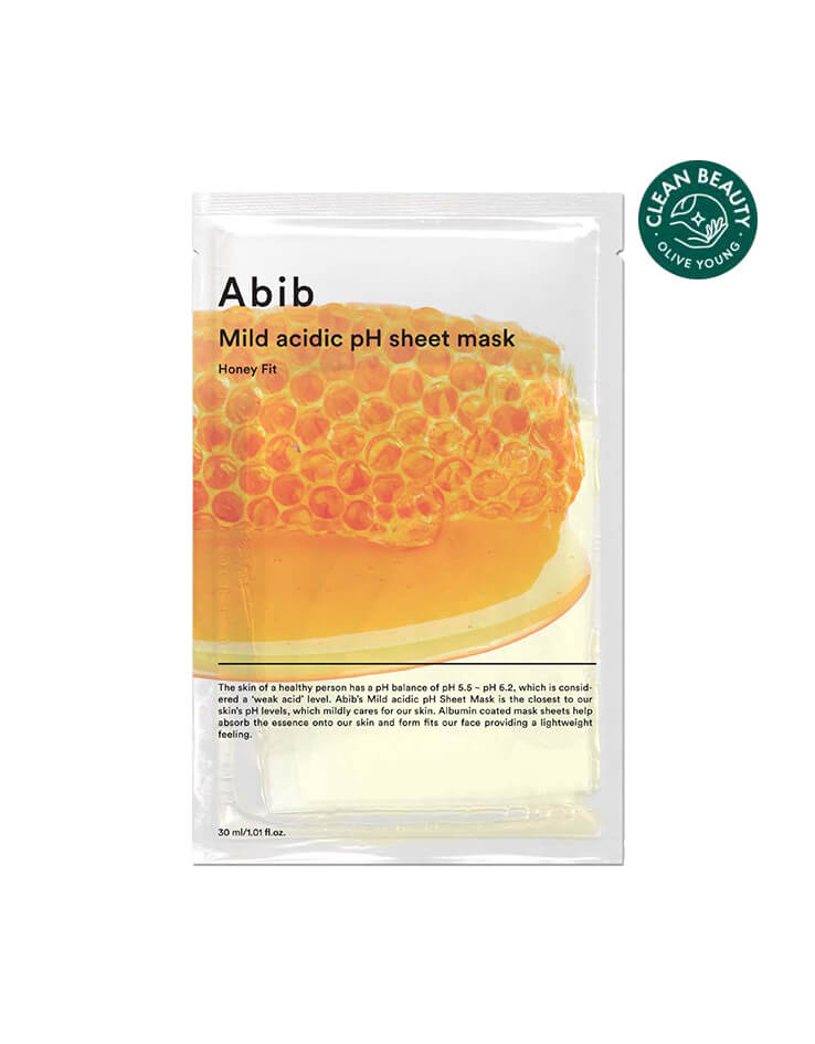 韓國 abib Mild Acidic PH Sheet Mask Honey Fit 弱酸性🍯蜂蜜蜂膠面膜 一盒10片