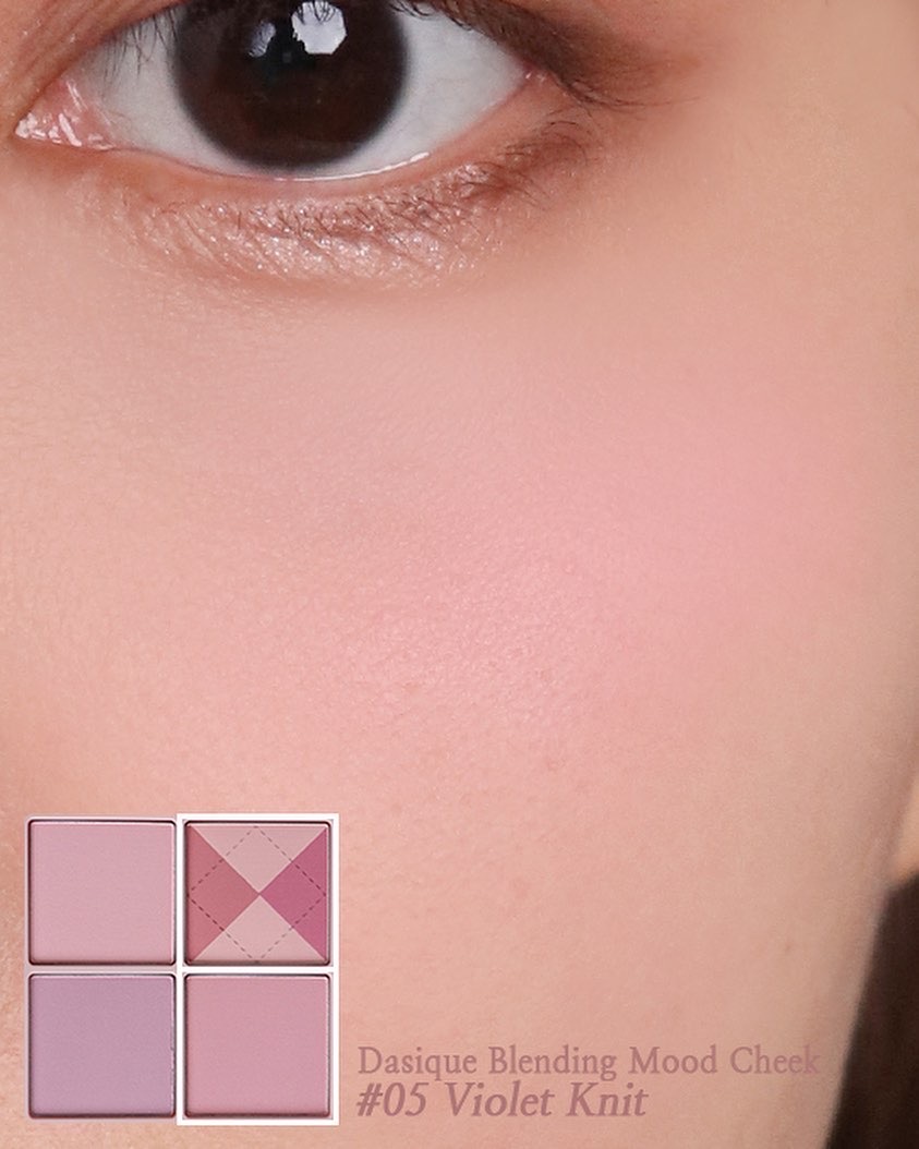 \ 🧶秋季針織系列 / 韓國 dasique Blending Mood Cheek #05 Violet Knit 4色全啞光胭脂盤