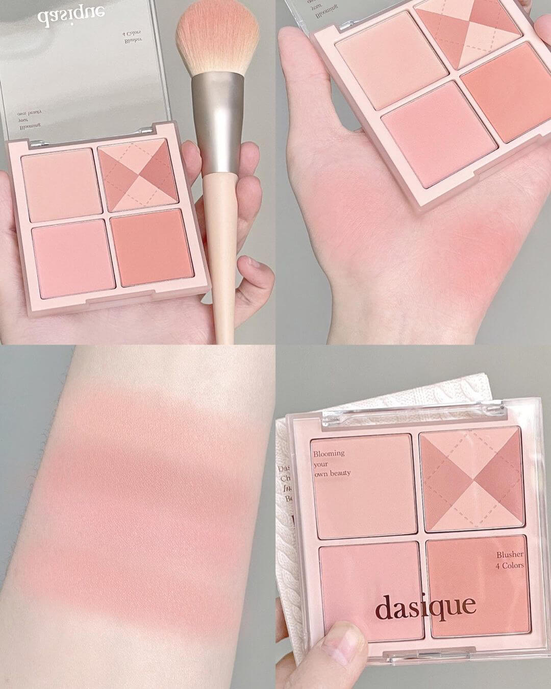 \ 🧶秋季針織系列 / 韓國 dasique Blending Mood Cheek #04 Beige Knit 4色全啞光胭脂盤 \ 🧶秋季針織系列 / 韓國 dasique Blending Mood Cheek #04 Beige Knit 4色全啞光胭脂盤