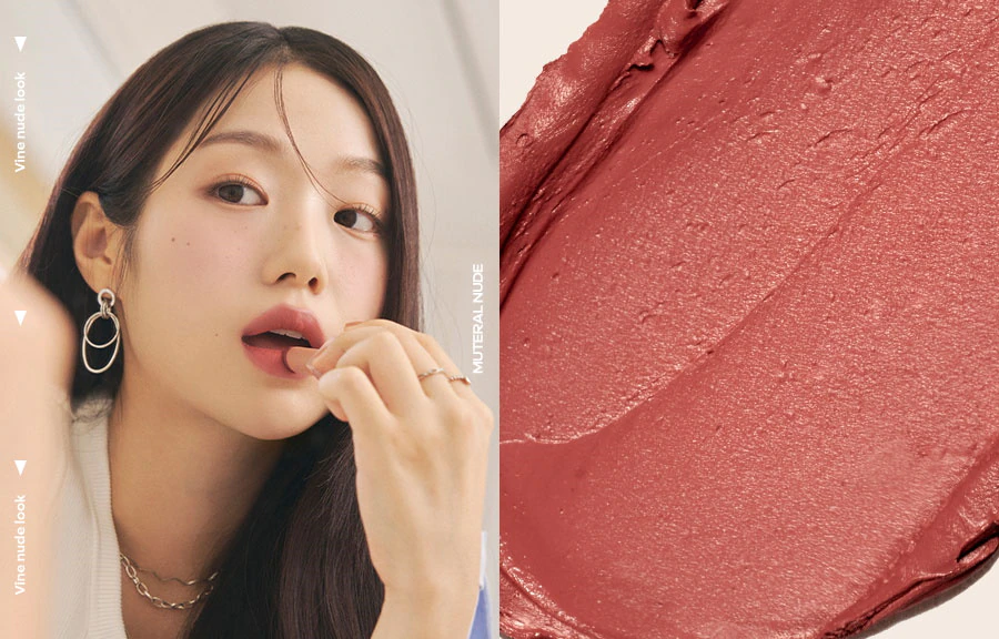 韓國 Romand Zero Matte Lipstick #Muteral Nude Series 零感啞光唇膏 21-23 – #23 Ruddy Nude