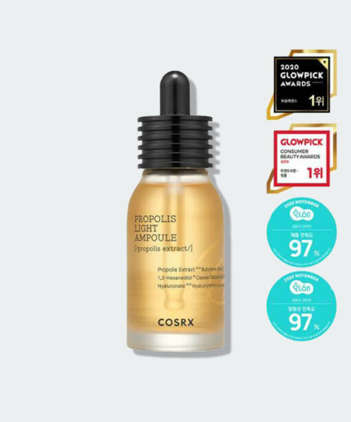 韓國 COSRX Full Fit Propolis Light Ampoule 83%高濃度黑蜂膠抗氧化抗初老安瓶精華