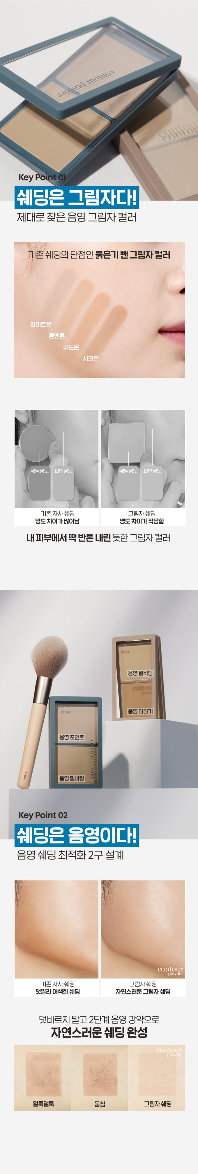 \ New Color!/ 韓國皇牌熱賣 Etude Contour Powder Illuminator 雙色陰影修容盤 - 3色選擇