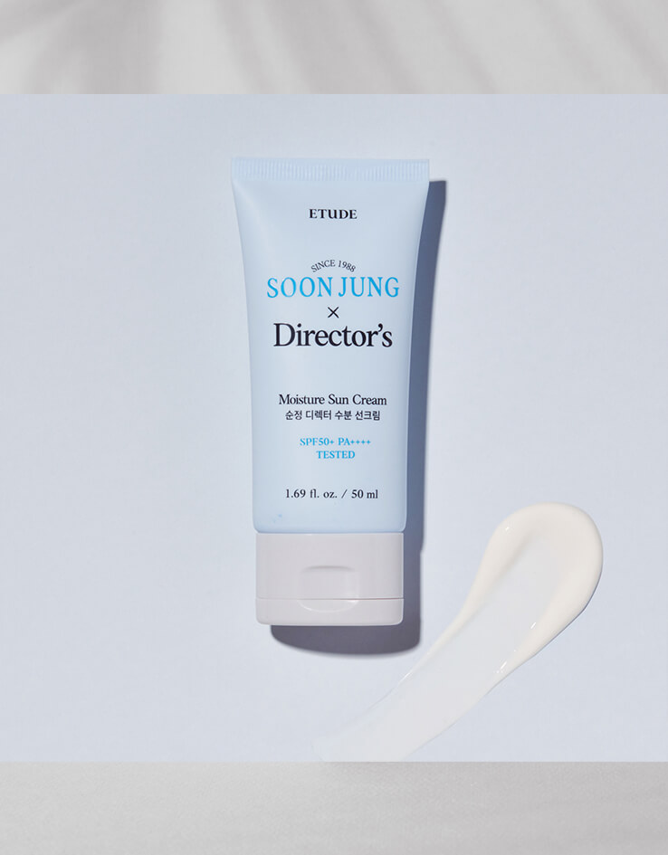 韓國Etude Soon Jung X Director's Moisture Sun Cream SPF50+ PA++++ 水潤低敏防曬霜