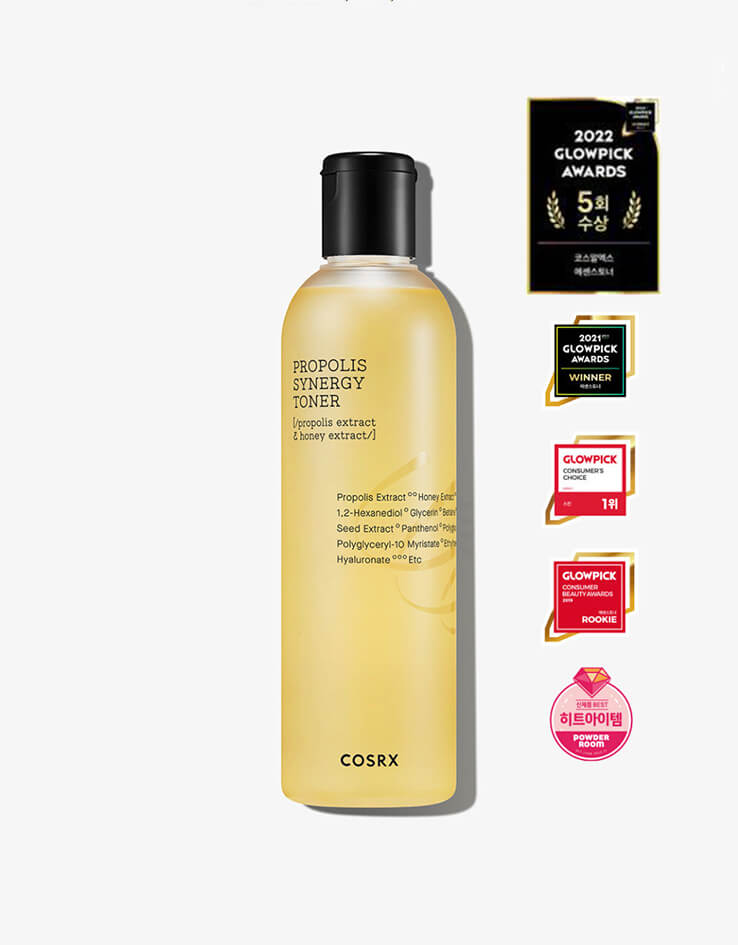 韓國 COSRX 皇牌 Full Fit Propolis Synergy Toner 抗氧化抗初老82%黑蜂膠精華爽膚水