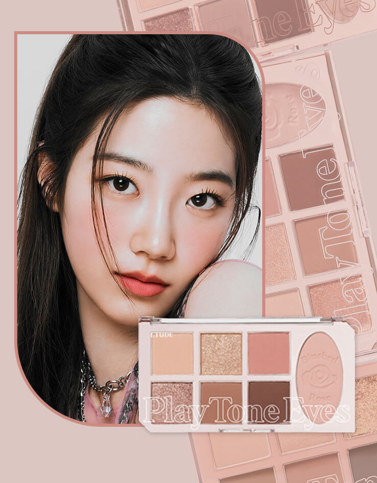 ＼新品／韓國 Etude Play Tone Eye Palette 7色眼影妝容綜合盤 - 🌹 Blushed Rose 胭紅玫瑰