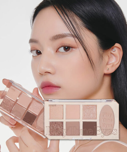 韓國 Etude Play Tone Eye Palette 7色眼影妝容綜合盤 - ☕ Nude Milk Tea 裸系奶茶