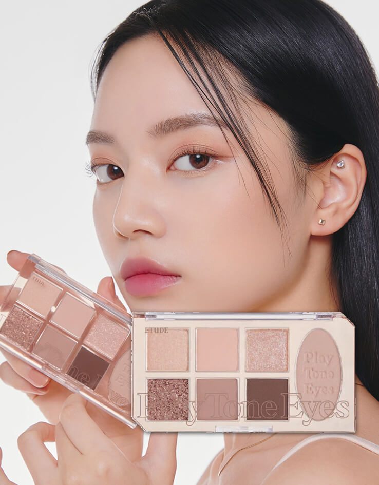 韓國 Etude Play Tone Eye Palette 7色眼影妝容綜合盤 - ☕ Nude Milk Tea 裸系奶茶