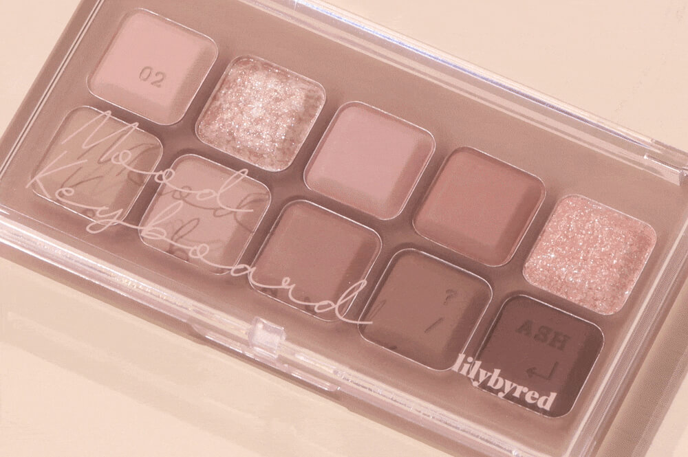韓國 Lilybyred〖Ash Letter Edition〗Mood Keyboard Palette 鍵盤10色眼影盤 - 3色選擇