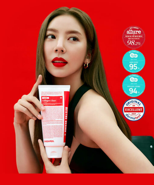 韓國 Medi Peel Red Lacto Collagen Clear 氨基酸保濕膠原蛋白洗面奶 - 300ml