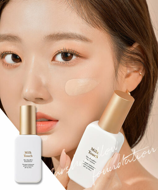 韓國 Milk Touch Marshmallow Foundation 棉花糖零粉感水潤粉底液 SPF36 PA++