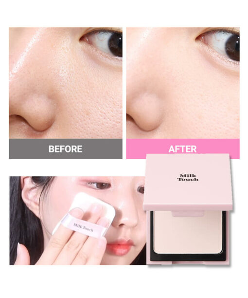 韓國 Milk Touch All Day Perfect Blurring Fixing Pact 柔焦美肌濾鏡定妝粉餅連粉樸