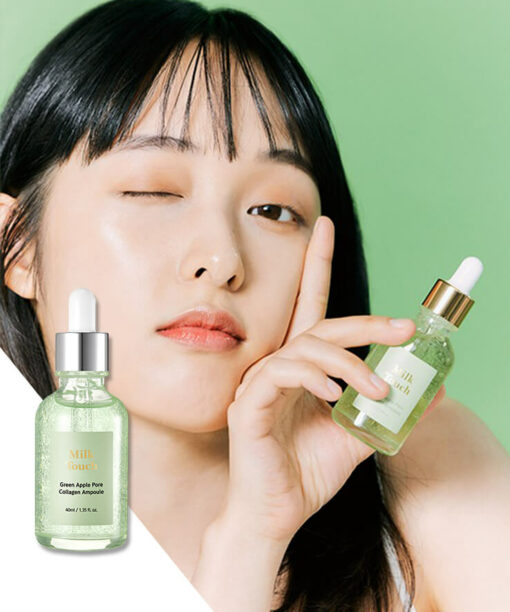 韓國 Milk Touch Green Apple Pore Collagen Ampoule 🍏青蘋果膠原蛋白收毛孔精華