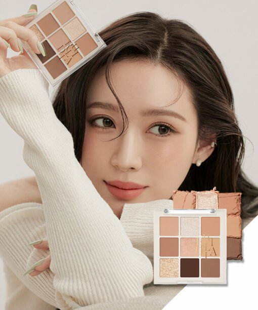 韓國 RULIDIA Multi-Use Shadow Palette 基礎實用多用途大地色系9色眼影盤 - #01 BASIC