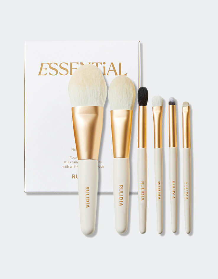 韓國 RULIDIA 365 Essential Brush Set 妝容必備6件掃具套裝