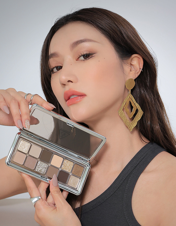 韓國 3CE New Take Eyeshadow Palette 12色眼影盤 #Raw Neutrals