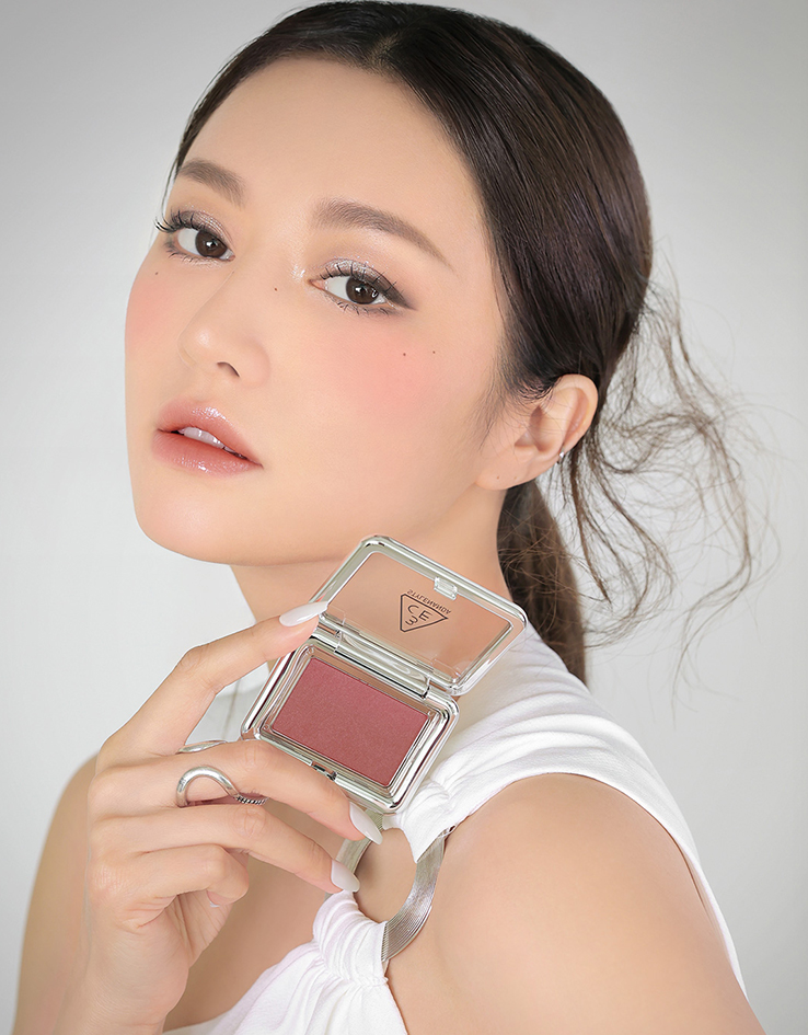 韓國 3CE 新品銀盒胭脂 New Take Face Blusher 新柔霧單色胭脂 #How Dare