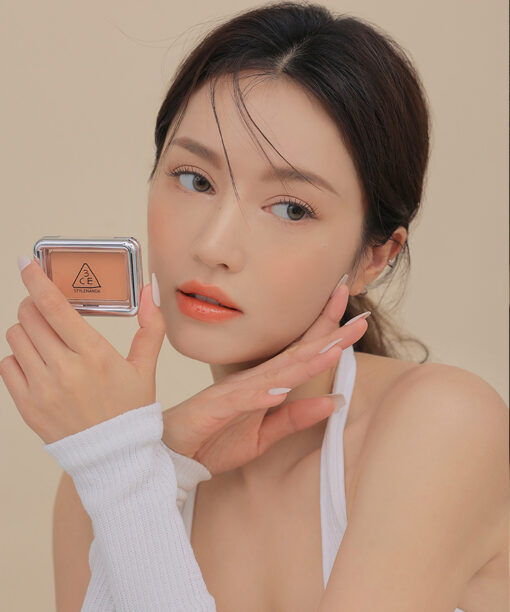 韓國 3CE 新品銀盒胭脂 New Take Face Blusher 新柔霧單色胭脂 #The Motion