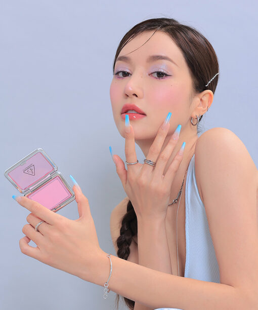 韓國 3CE 新品銀盒胭脂 New Take Face Blusher 新柔霧單色胭脂 #Youth Pink