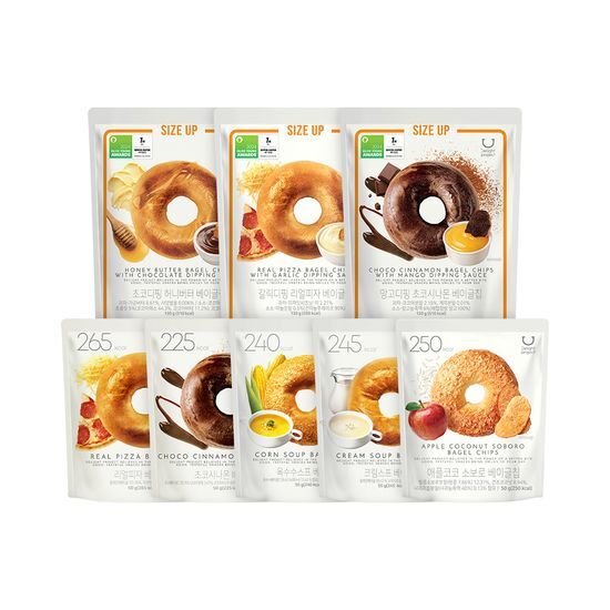 〖韓國 Olive Young 熱賣低卡零食〗Delight Project Bagel Chip 低卡低熱量貝果餅乾 - 8款味道(可可肉桂/pizza/香蒜牛油/蜂蜜牛油/奶油濃湯/玉米濃湯/蘋果)