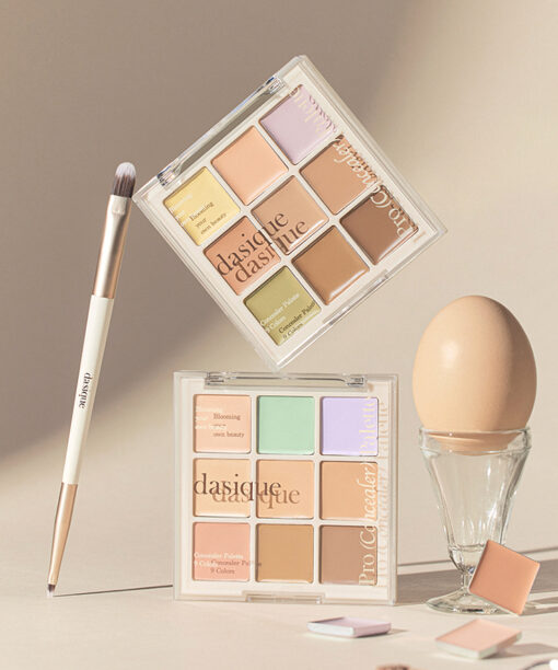 新色！韓國 dasique Pro Concealer Palette 🎨校正調色9色多功能遮瑕盤 - 2色調選擇