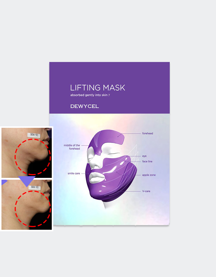 韓國院線減紋減齡面膜🆙 DEWYCEL 7 Lifting Mask 果凍3D提拉式緊緻塑型V面減齡面膜